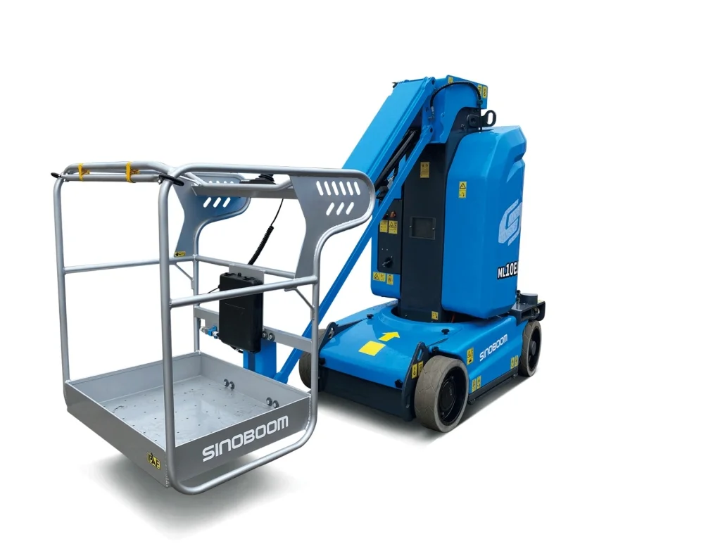 Mavi dikey manlift platformu